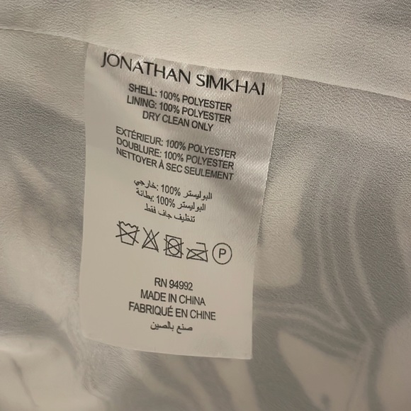 JONATHAN SIMKHAI MELLIE MARBLE PRINT MIDI DRESS - Picture 5 of 5